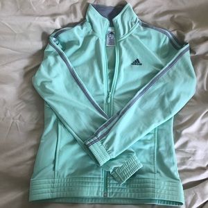 Price drop!!! Adidas Mint Green zip up Jacket! 💚